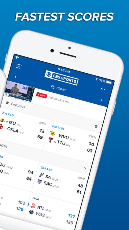 CBS Sports App Scores & News