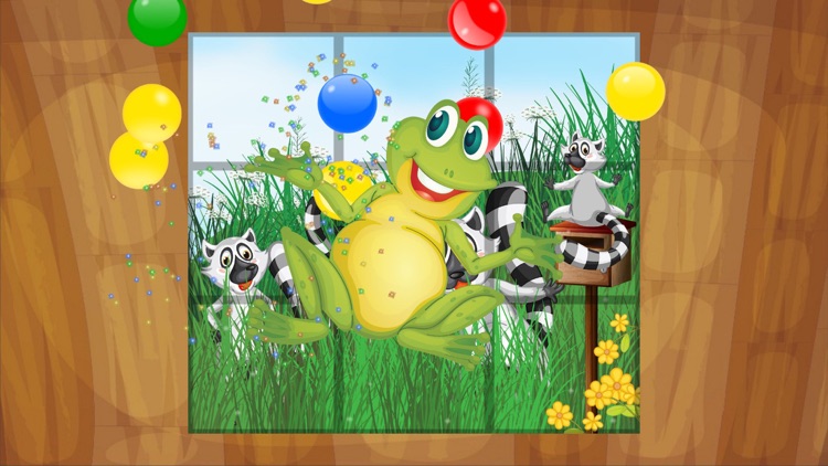 Wild animals kids puzzle games screenshot-4