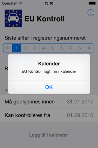 EU Kontroll screenshot 2