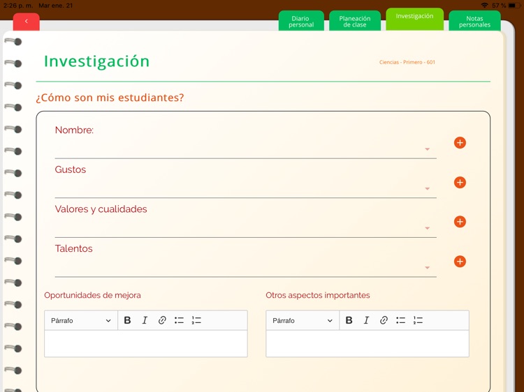 Diario de Clases UNOi Primaria screenshot-6