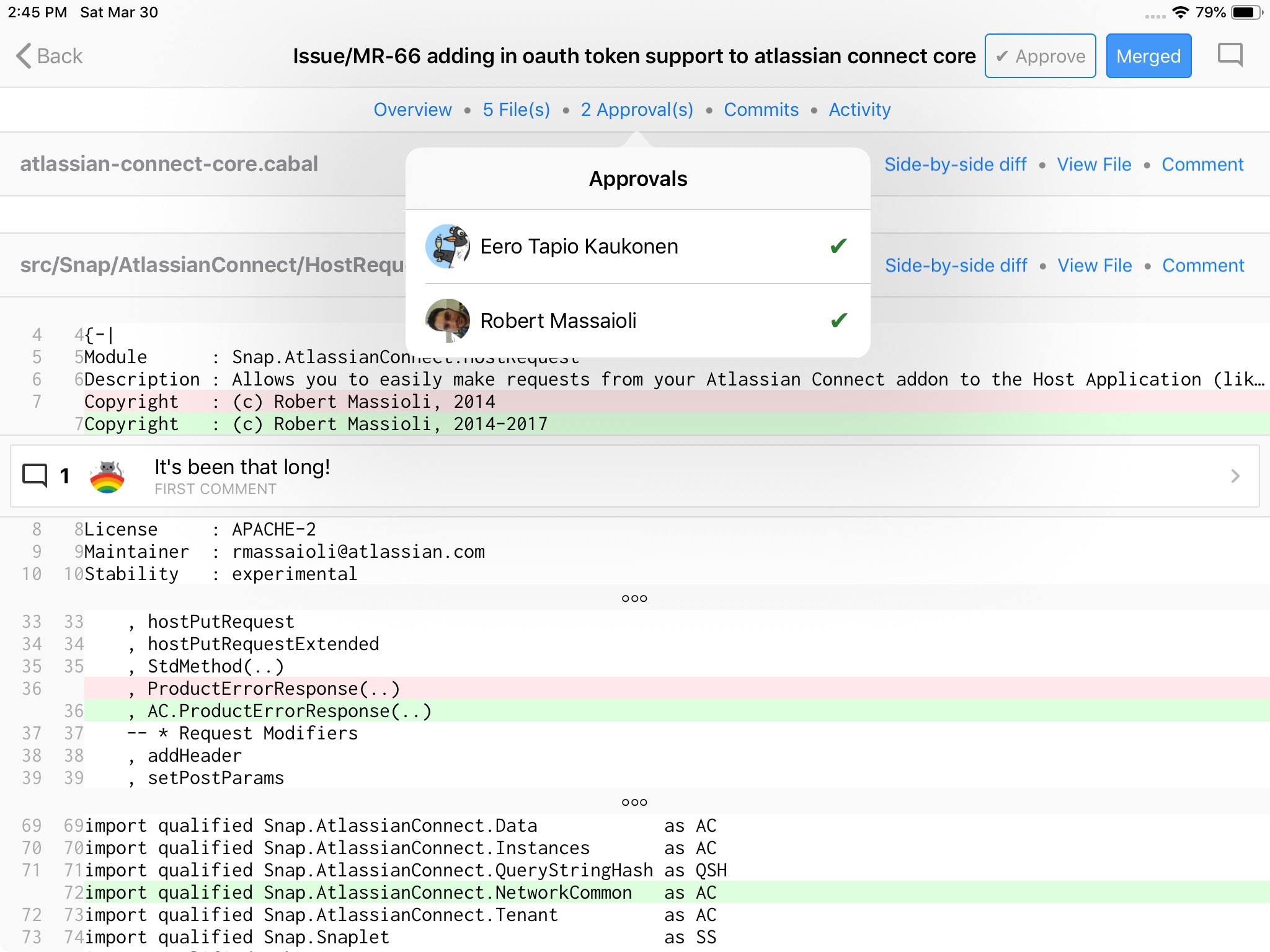 Code Review - Pull Requests screenshot 2
