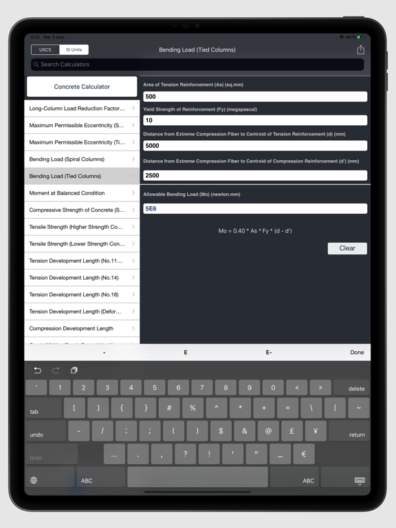 Concrete Engineering Calc. screenshot 3