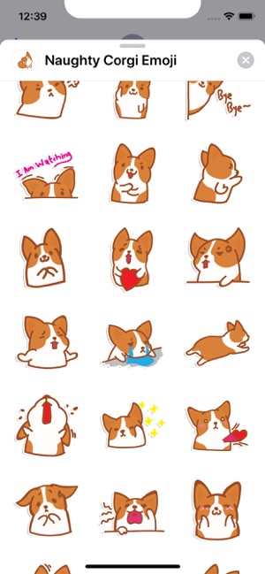 Naughty Corgi Emoji(圖4)-速報App