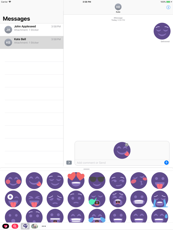Screenshot #5 pour Ultra Violet Stickers 2018