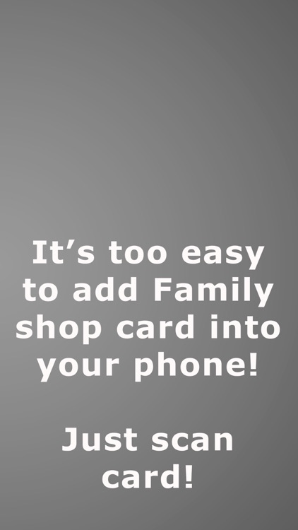 Family Shop Card