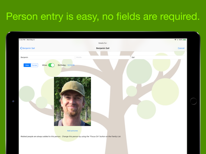 Relations, a Family Photo Cube