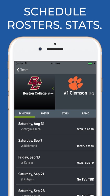 Clemson Football Schedules screenshot-9