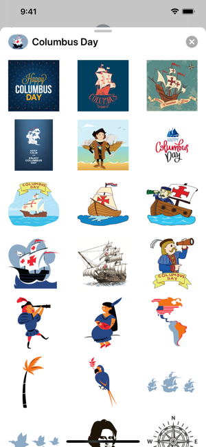 Columbus Day Stickers(圖1)-速報App