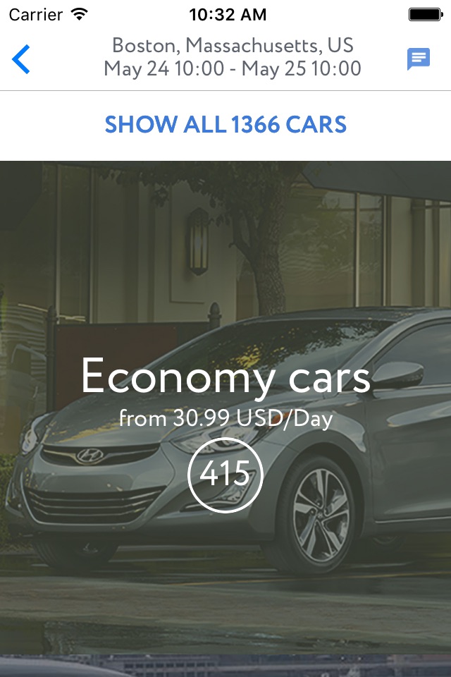 CarzUP - car rental app screenshot 2