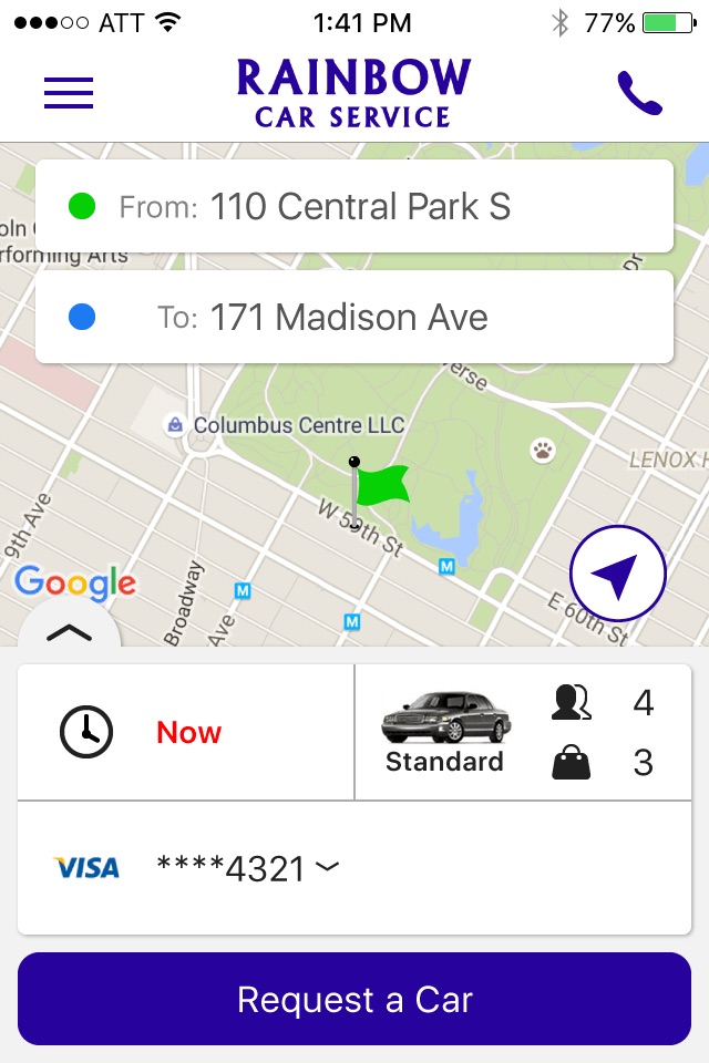 Rainbow Car Service screenshot 3