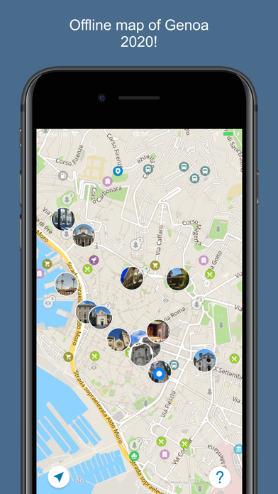 Генуя 2017 — офлайн карта, гид, путеводитель! Screenshot 1