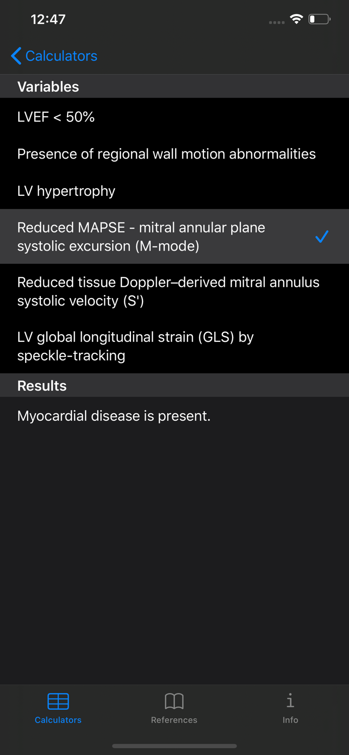 Diastology Calculator