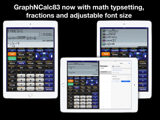 GraphNCalc83 Ipad images
