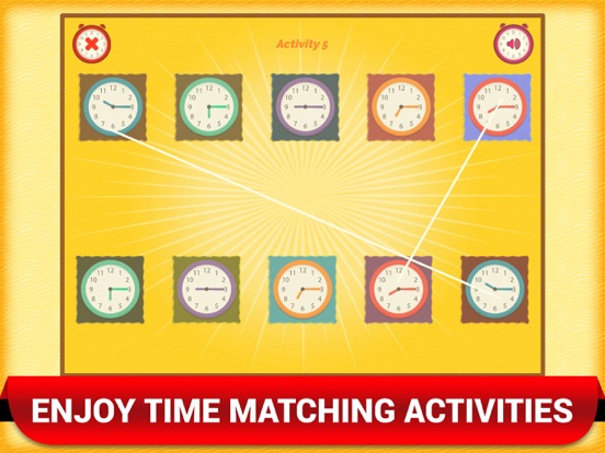 Math Telling Time Clock Game screenshot 2