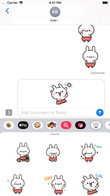 Jolie Bunny Stickers