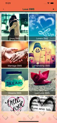 Captura de Pantalla 2 Love SMS Collection 2019! iphone