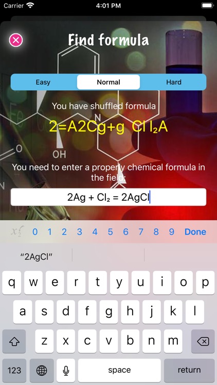 Correct the chemical formulas screenshot-6