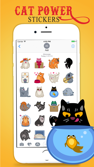 How to cancel & delete Midnight Cat Power Stickers Pack from iphone & ipad 3