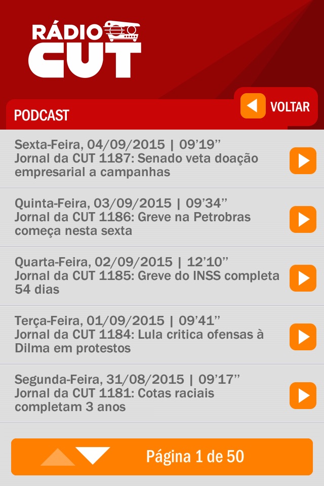Rádio CUT screenshot 2