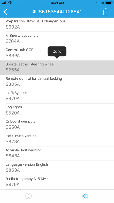 VIN decoder for BMW screenshot 4