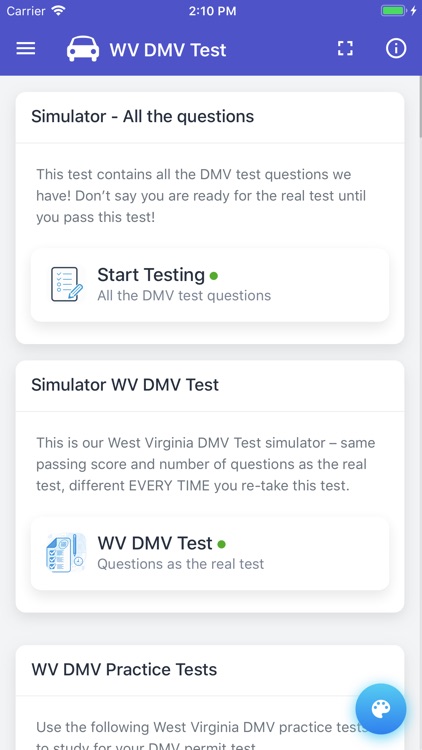 West Virginia DMV Test