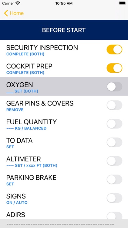 A380 Checklist