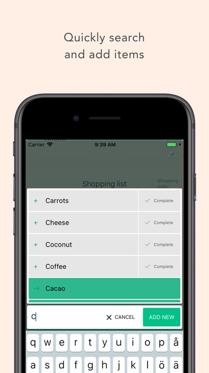 Groceries: a smarter list screenshot-4