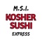 With the MSI Kosher Sushi Express mobile app, ordering food for takeout has never been easier