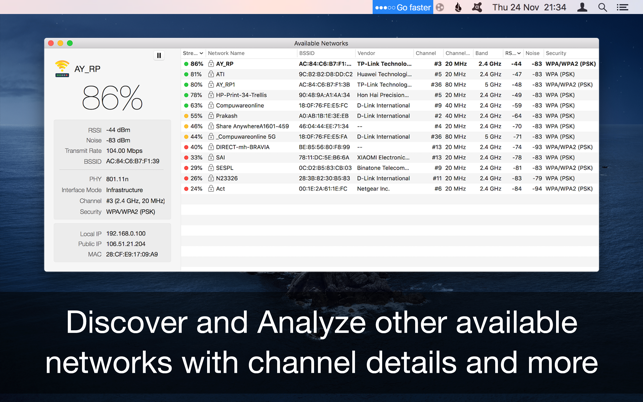 ‎Wifiry: WiFi Signal Strength Screenshot