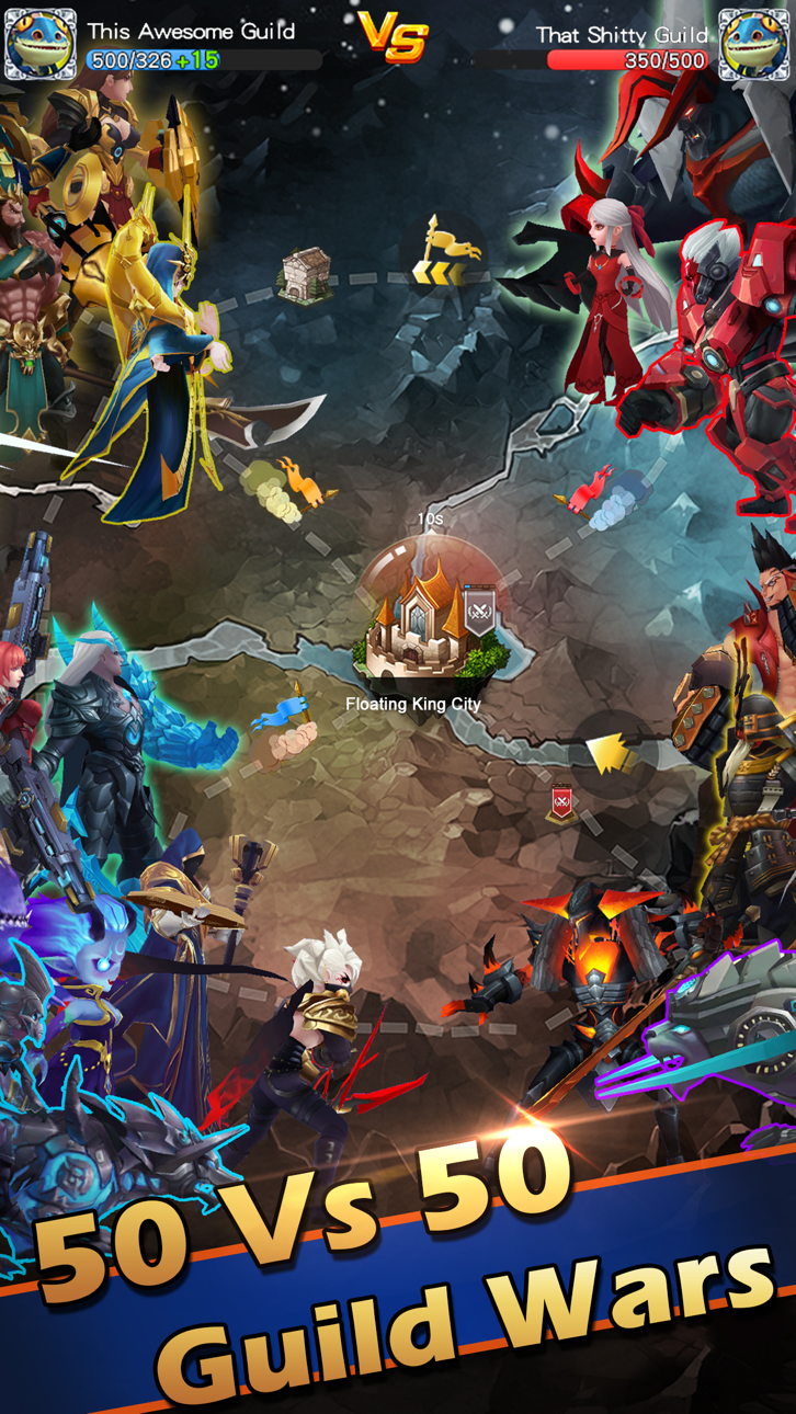 Hyper Heroes: Marble-Like RPG Hack screenshot 5 - iOS game interface
