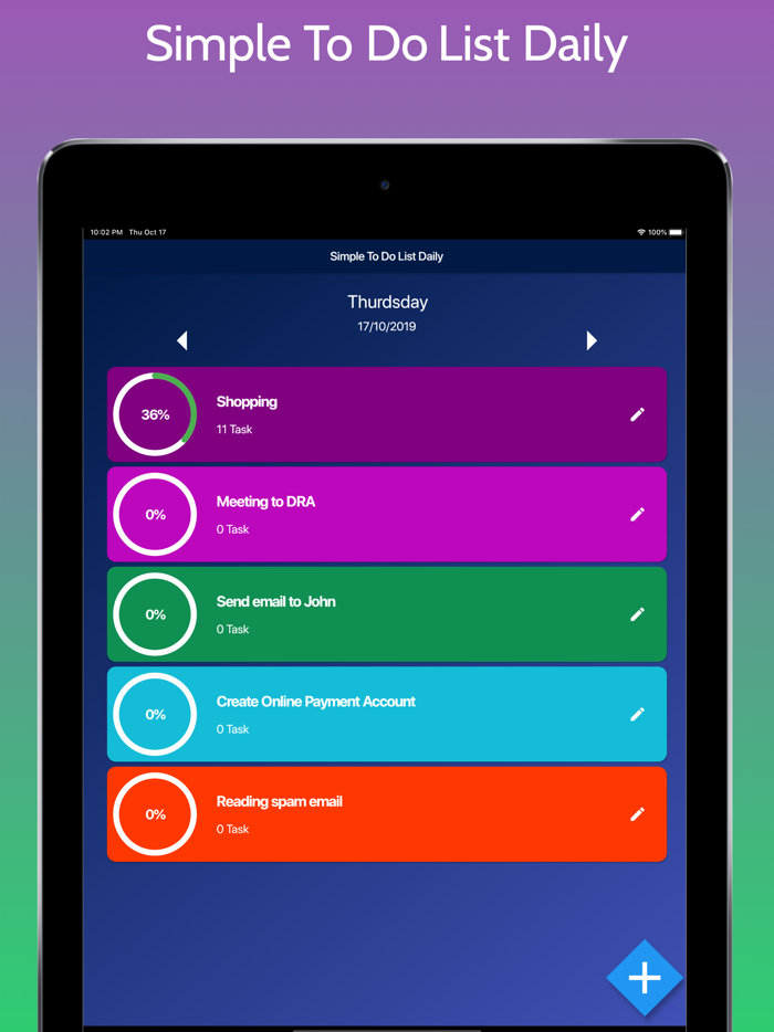 Simple ToDo List Daily