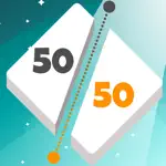 50 50: Addictive Shape Cutting App Cancel