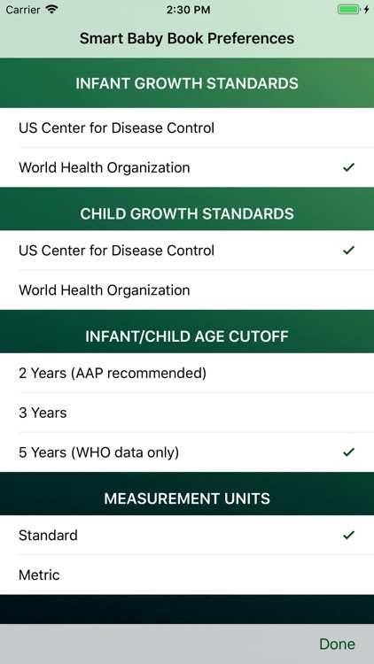 Baby tracking manual