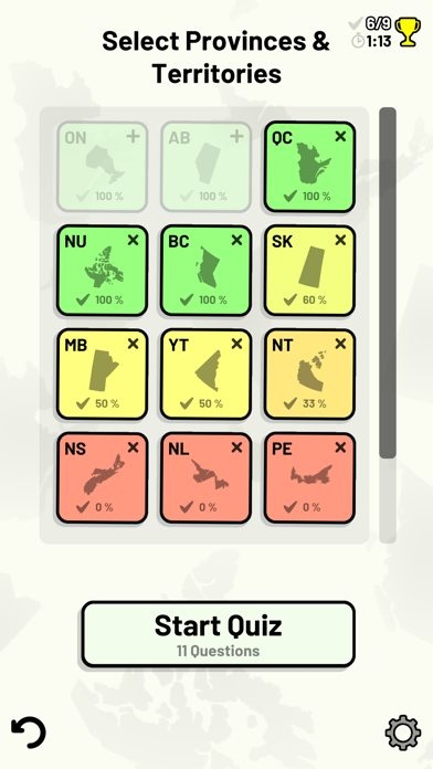 How to cancel & delete Canadian Provinces & Ter. Quiz from iphone & ipad 3