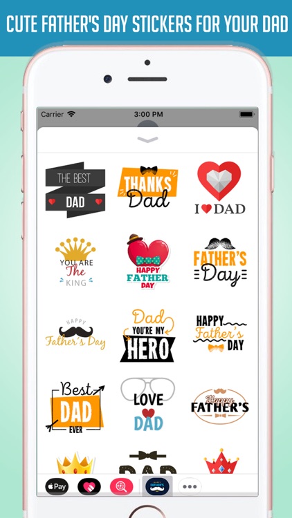 Happy Father's Day Stickers!