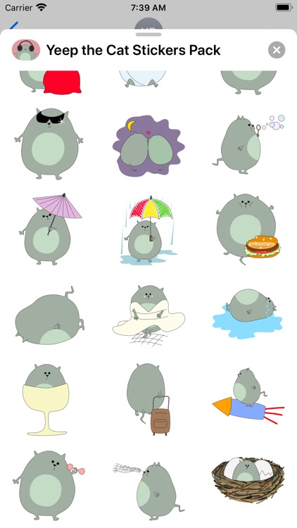 Yeep the Cat Stickers Pack screenshot-4