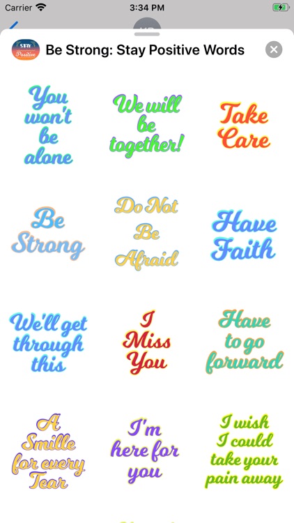 Stay Strong: Be Positive Words screenshot-3