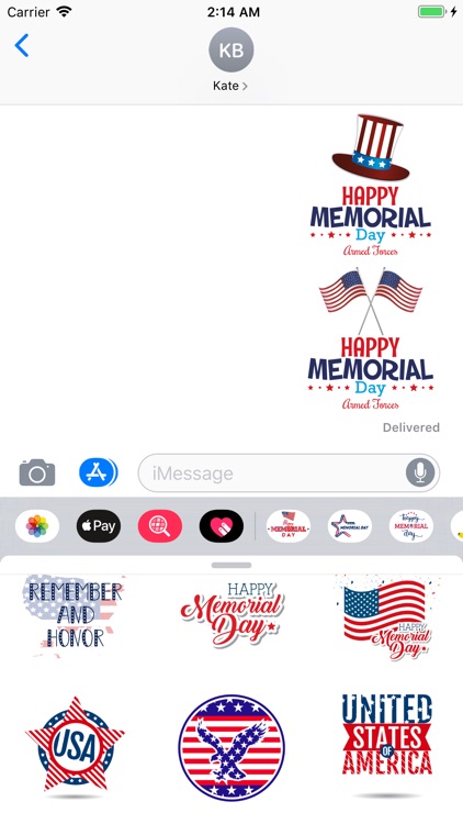 Happy Memorial Day Sticker Emo