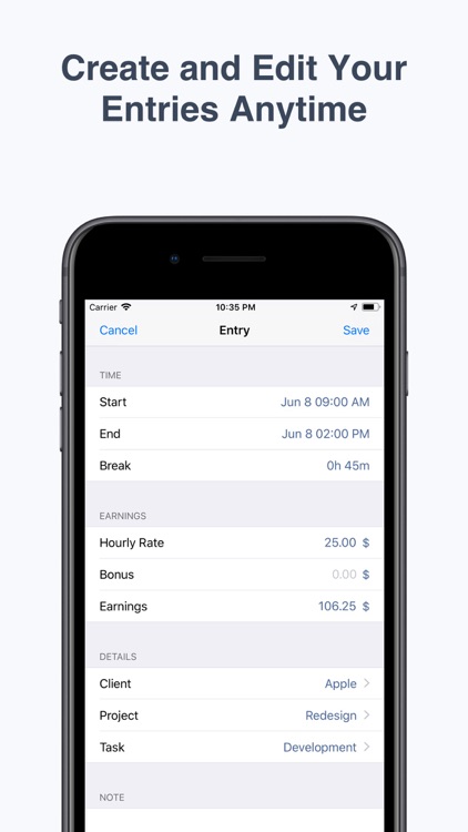 atWork Time Tracker: Timesheet screenshot-6