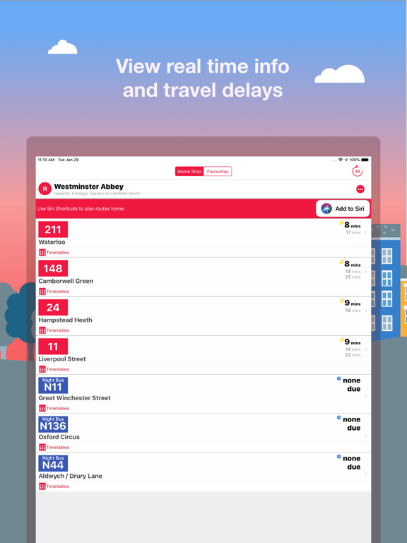 Bus London - Live TfL times and route planner screenshot