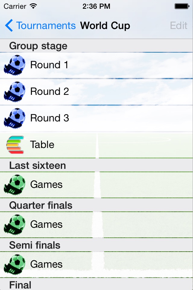 Tournament Soccer Pro screenshot 2