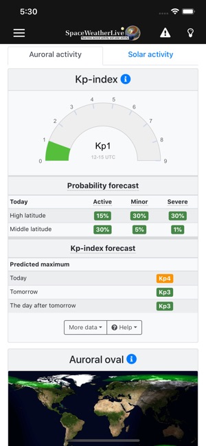 SpaceWeatherLive(圖1)-速報App