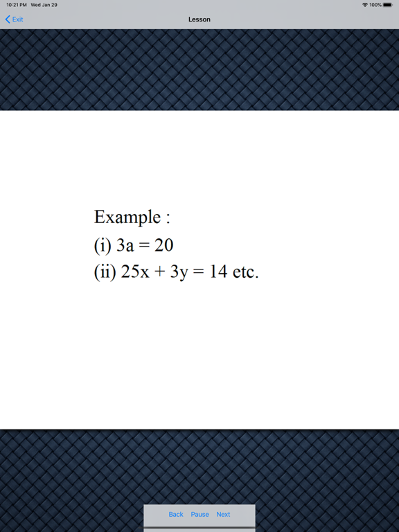 Screenshot #5 pour Simple Equations for Algebra 1