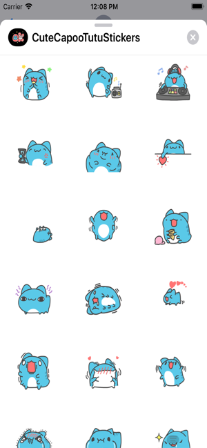 Couple Capoo & Tutu Stickers(圖3)-速報App