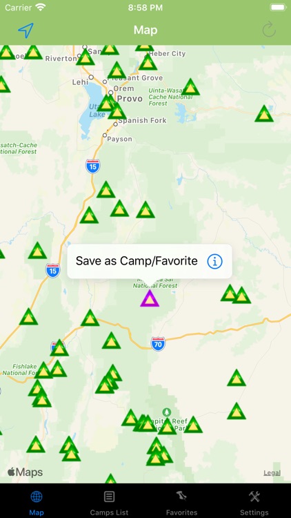 Utah – Camping & RV spots screenshot-4