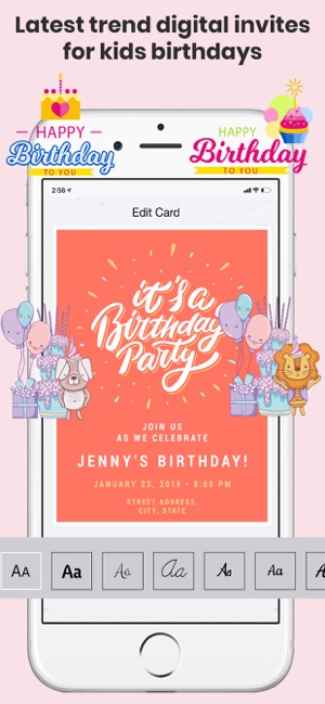 Birthday Invitations Creator(圖6)-速報App