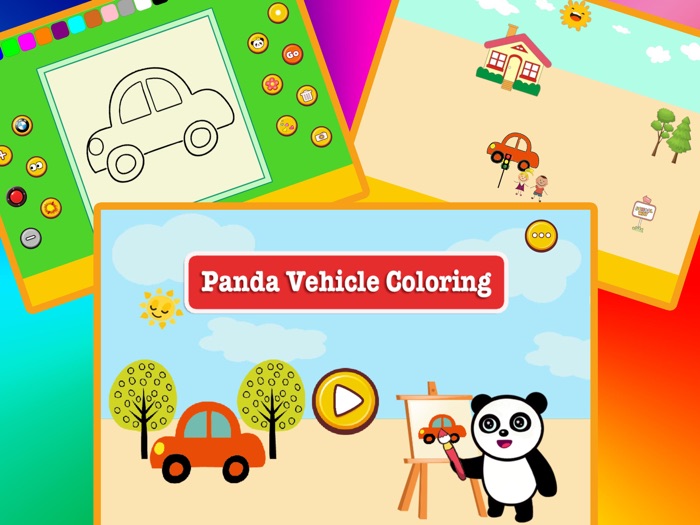 팬더 차량 색칠 ABC