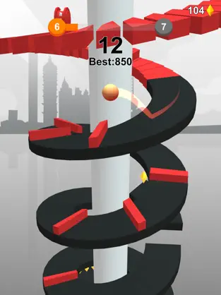 Captura de Pantalla 7 Jump Ball-Bounce On Tower Tile iphone