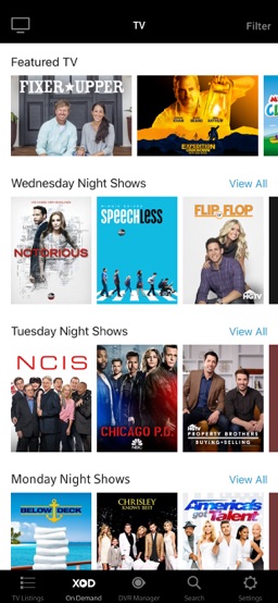 XFINITY TV Remote app screenshot