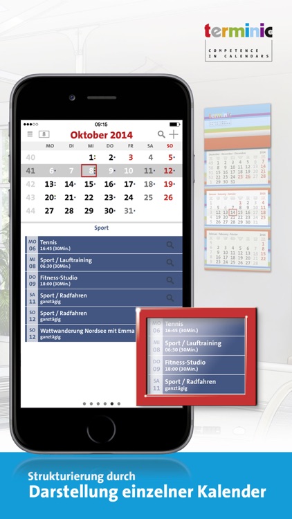 terminic 3-Monatskalender
